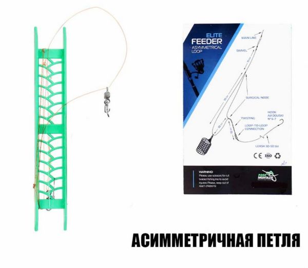 Оснащення для фідера "Асиметрична петля" - Без годівниці - ПрофМонтаж