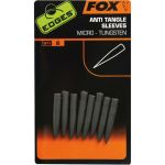 Отбойники утяжеленные Fox EDGES Tungsten Anti Tangle Sleeve - Вольфрамовые отбойные рукавчики - Размер: Micro - 8 шт/уп