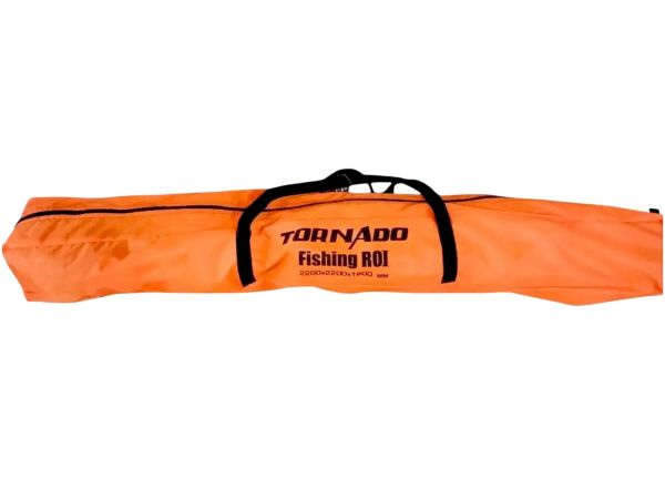 Намет зимовий Fishing ROI Ice Fishing - 200x200x160 см - Помаранчевий/Білий/Коричневий