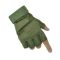 Перчатки тактические ВСУ - С открытыми пальцами - Мягкая кость - Хаки