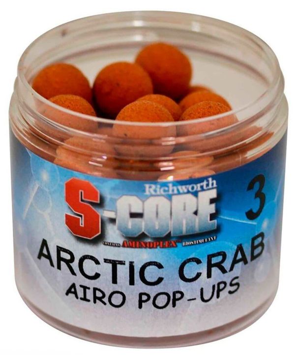 Плаваючі бойли Richworth Pop Ups Boilies - 15 мм - 200 мл - S-Core 3 - Arctic Crab