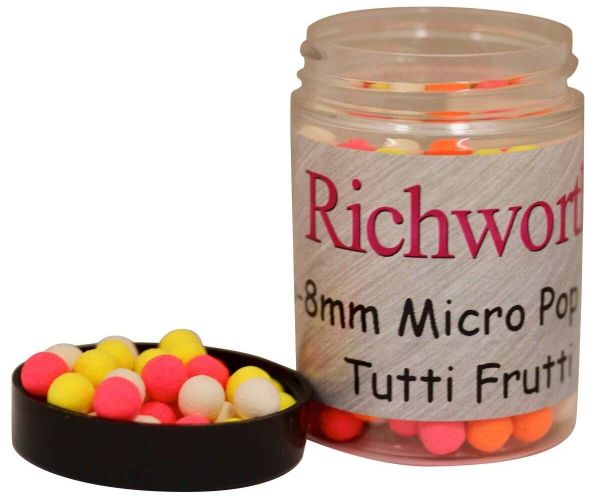 Плаваючі бойли Richworth Pop Ups Boilies - Micro 6-8 мм - 100 мл - Crab (Краб)