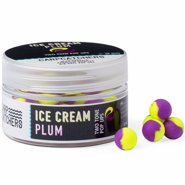 Бойли Carp Catchers Pop Ups - Ø10 мм - Двоколірні - Ice Cream Plum