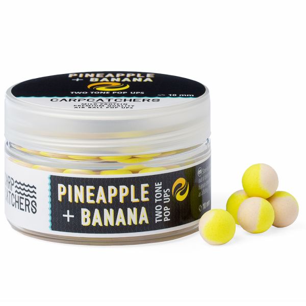 Бойлы Carp Catchers Pop Ups - Ø10 мм - Двухцветные - Pineapple and Banana