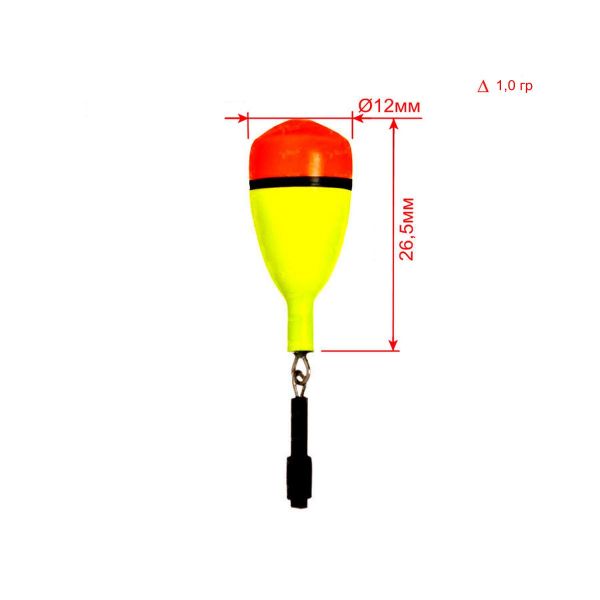 Поплавок для зимней рыбалки Fishing Roi (M03) - 1,0 г - 26,5xØ12 мм