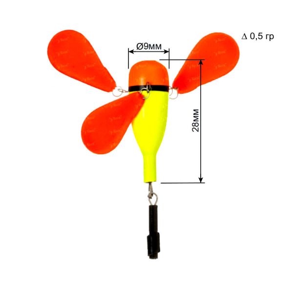 Поплавок для зимней рыбалки Fishing Roi (M04) - 0,5 г - 28xØ9 мм
