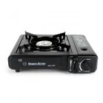 Плита портативна газова HAPPY HOME BDZ-155-A - Подвійна дія - З адаптером - У кейсі