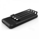 Повербанк Power Bank XSSIVE XSS-PB17 - 10000Amh - 4 кабелі - Black