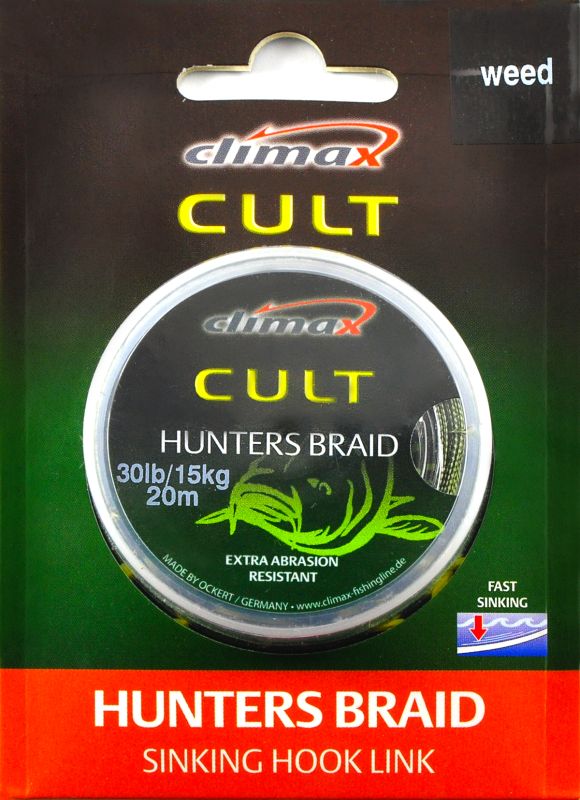 Поводочний матеріал у матовому обплетенні Climax CULT Hunter's Braid - 20 м