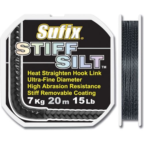 Поводковый материал Sufix Stiff Silt - 25lb - Black - 20 м