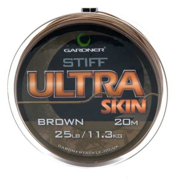 Поводочний матеріал Gardner Stiff Ultra Skin - 25lb/11.3kg - 20 м