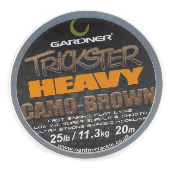 Поводочный материал Gardner Trickster Heavy Camo - Brown (Коричневый) - 20 м