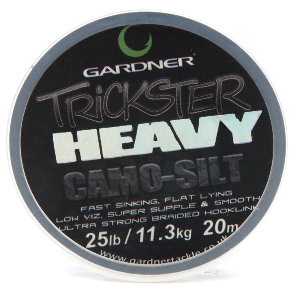 Поводочный материал Gardner Trickster Heavy Camo - Silt (Ил) - 20 м