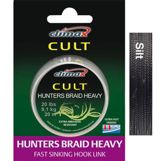 Поводочный материал в матовой оплетке Climax CULT Heavy Hunters Braid - 20 м