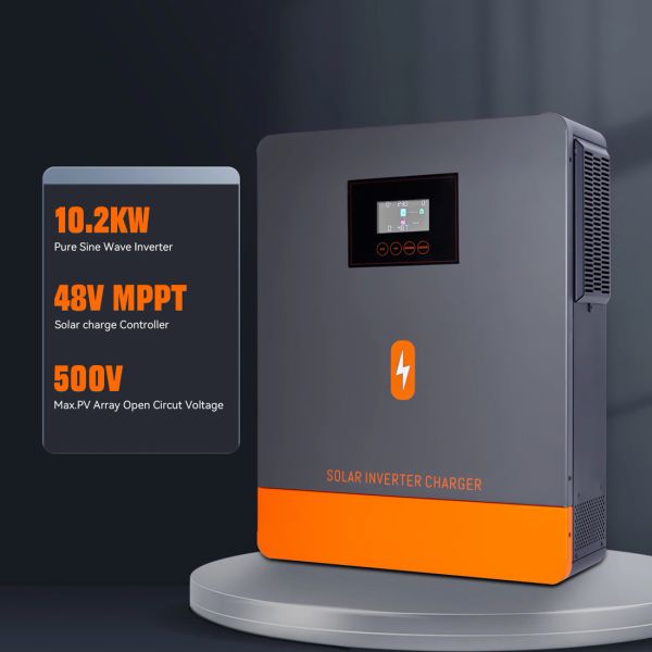 Инвертор автономный гибридный PowMr 10200W - С чистой синусоидой - Бесперебойник на весь дом - POW-HVM10.2M-48V - Китай