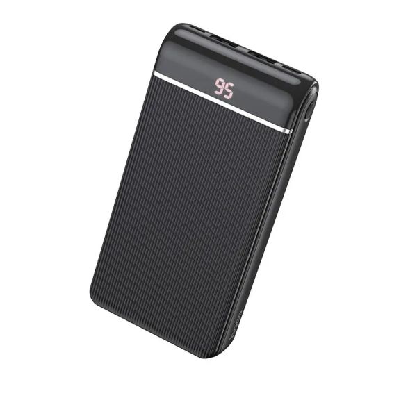 Повербанк (Power Bank) HOCO J59A - 20 000 mAh - LED цифровой дисплей - Черный