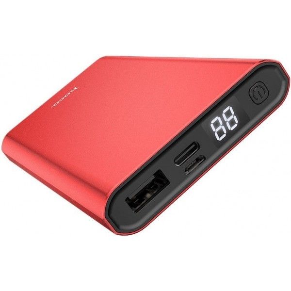 Повербанк Power Bank Hoco J68 (10000 mAh) Resourceful digital display - Червоний