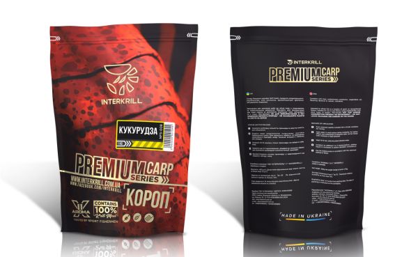 Прикормка Interkrill Премиум - Серия Premium Baits - Карп-Кукуруза - 1 кг