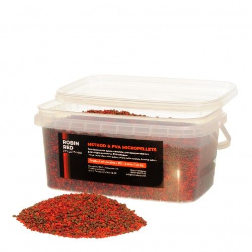 Прикормка Технокарп Method&PVA Micropellets Mix - Robin Red - 1.5 кг