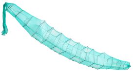 Раколовка гармошка - 4 метри - 25x30 - Ліска - Вічко 5 мм - 12 входів - Зелена