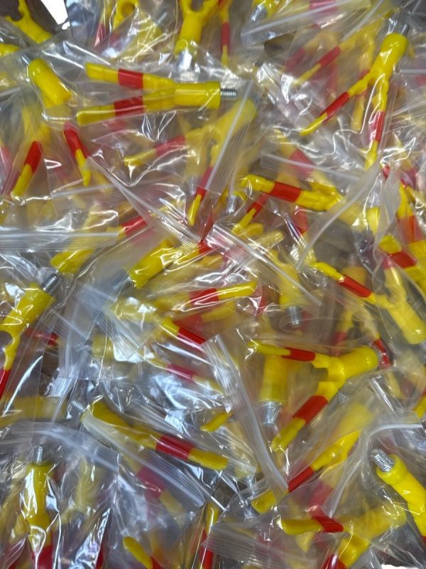 Рогач для підставки або род-пода - Пластик - Жовтий флуоресцентний