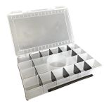 Коробка рибальська для приманок - Одностороння - Прозора