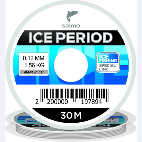 Леска монофильная зимняя Salmo Ice Period - Light Green (Светло Зеленый) - 30 м