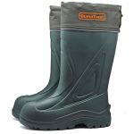 Чоботи чоловічі з утепленим фольгованим вкладишем з ЕВА Е-05 ГумаТрест - до -30°С - Зелені