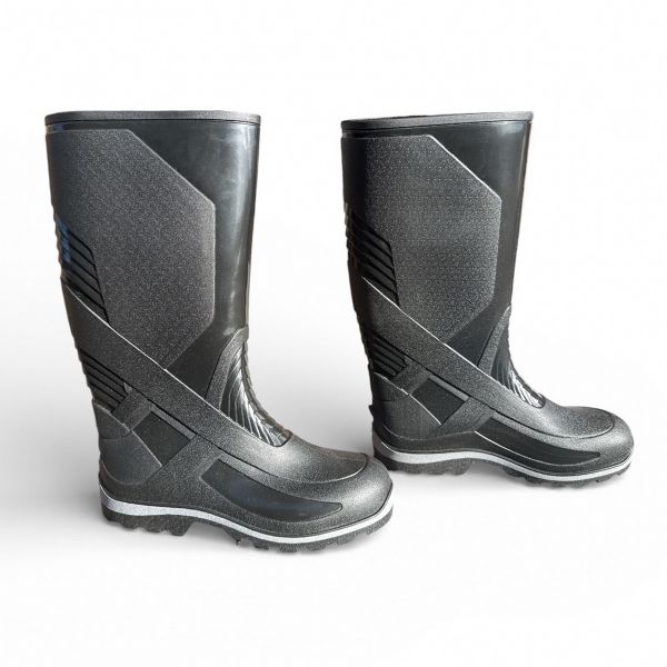 Сапоги Realpaks мужские СМ-5/3 - Трёхцветные - ПВХ - Черный/Серый/Черный