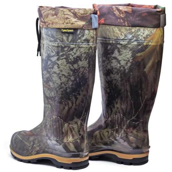 Чоботи силіконові утепленні з манжетом Гума Трест - Дубок - М-01 СУМ NEW