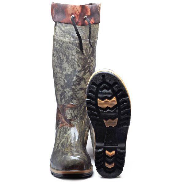 Чоботи силіконові утепленні з манжетом Гума Трест - Дубок - М-01 СУМ NEW