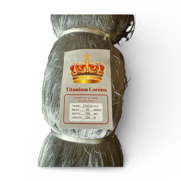 Сєтєполотно "Titanium Corona" 100x150 - Рибальська лялька - Нитка 210D/3 (0,4 мм)