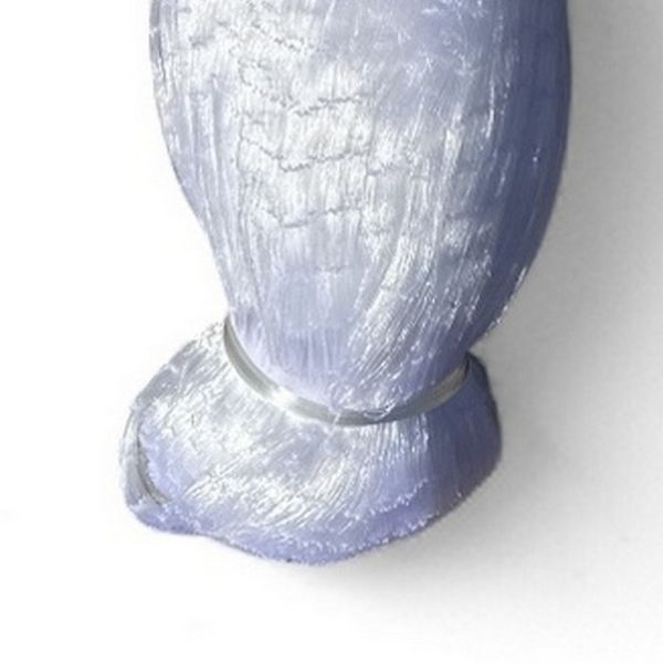 Сетєполотно Wolf - Рибальська лялька - Жилка Ø0,15 мм - Білий ультрафіолет - Висота 75 вічок - 150 м