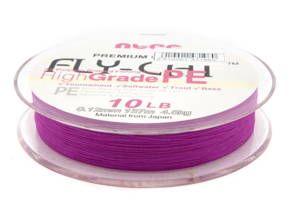 Шнур NTEC Fly Cat - Pink - 137 метров