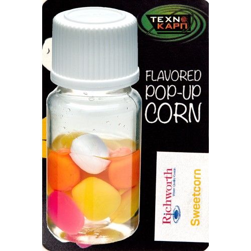 Силиконовая кукуруза - Технокарп - Pop-up Texnocorn Mix - 10 мм - Sweetcorn-Richworth (Сладкая кукуруза-Ричворт) - 10 шт/уп