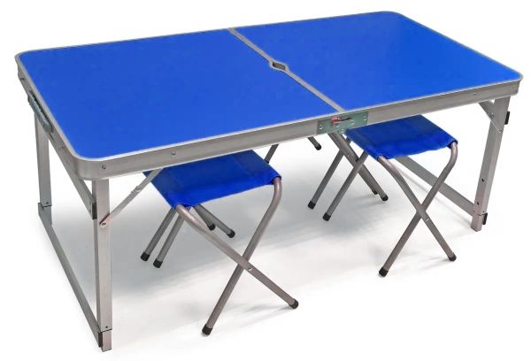 Стіл посилений + 4 стільці - Megastrike - Синій