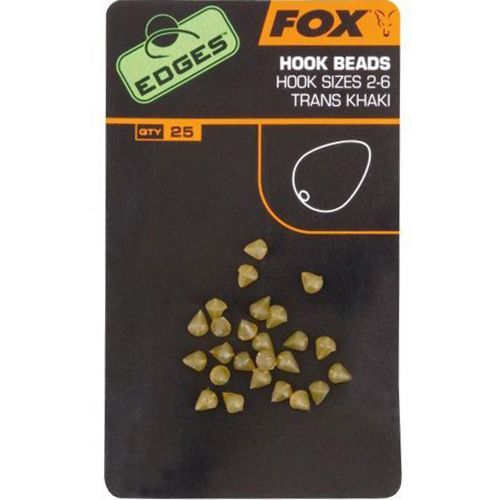 Стопоры для крючков Fox EDGES Hook Bead - Пластик - Хаки - 25 шт/уп