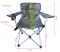 Стілець посилений зі спинкою та підлокітниками Megastrike "Зонт" - SH9-3-34 - Зелено-сірий - 60х55х98 см