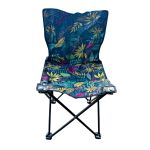 Стілець "Зонт" туристичний зі спинкою та боковою кишенею Megastrike - SH9-3-14 - 40x40x70 см - Тропічний