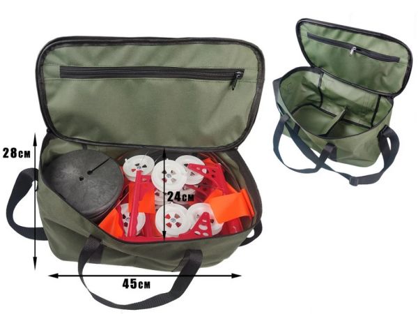 Сумка для жерлиць ПрофМонтаж - На 30 шт. - 45x24x28 см - Хакі