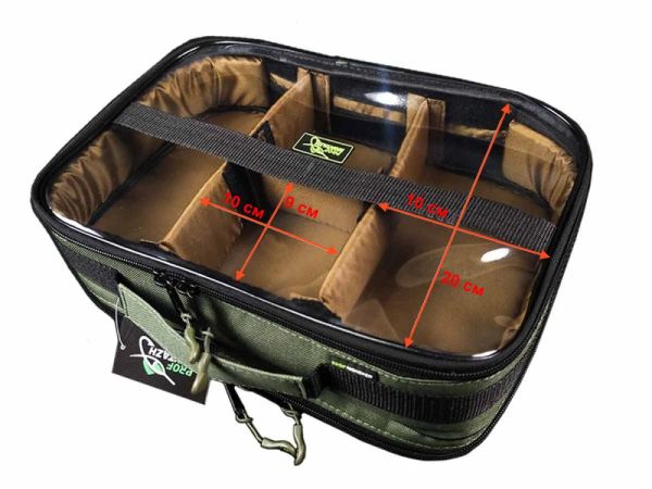 Сумка-Поводочниця RIG-BOX ELITE - ПрофМонтаж - 2 відділення - 6 відсіків - 33x21x9 см - Хакі