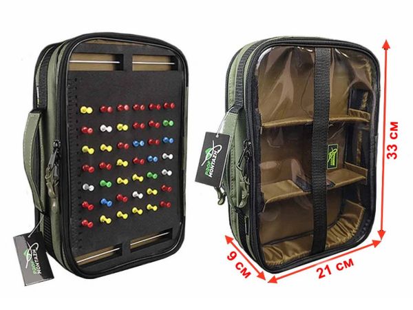 Сумка-Поводочниця RIG-BOX ELITE - ПрофМонтаж - 2 відділення - 6 відсіків - 33x21x9 см - Хакі