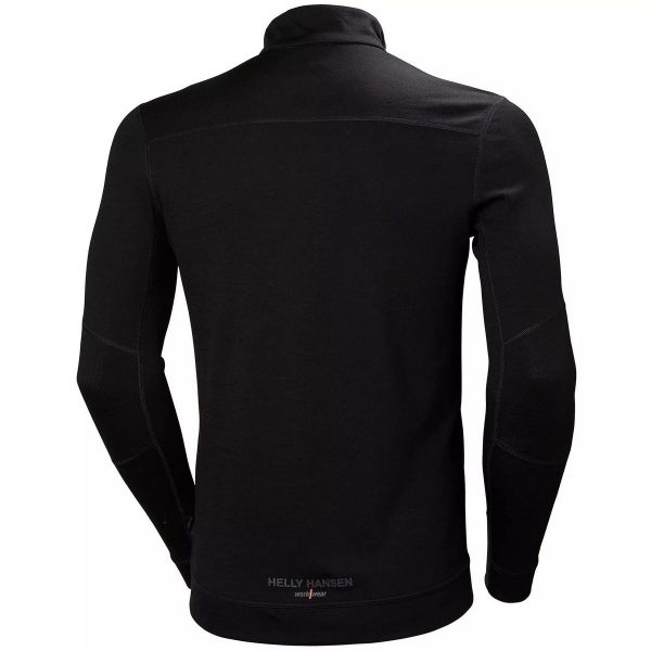 Термофутболка мужская Helly Hansen HH Lifa Merino Half Zip - Black