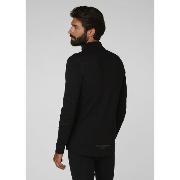 Термофутболка мужская Helly Hansen HH Lifa Merino Half Zip - Black