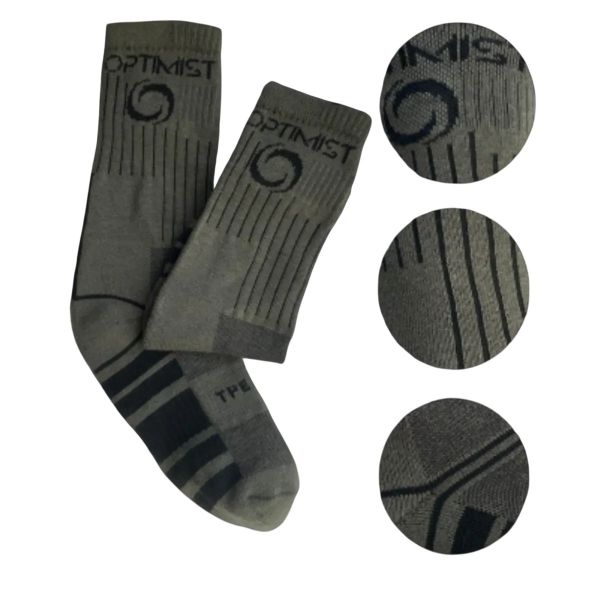Термоноски Optimist "Аист" - Трекинговые - Высокие - Хаки