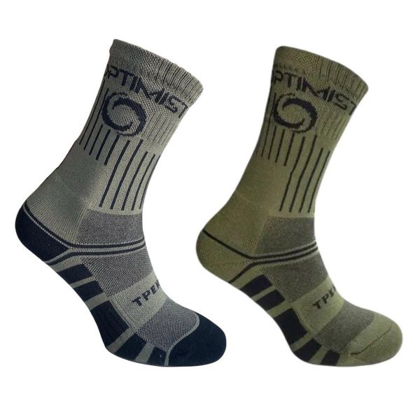 Термоноски Optimist "Аист" - Трекинговые - Высокие - Хаки