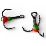 Трійник з краплею Anvi - Колір 10 Зелено-Жовто-Червоний - Камінь білий