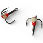 Трійник з краплею Anvi - Колір 6 Червоно-Білий - Камінь червоний