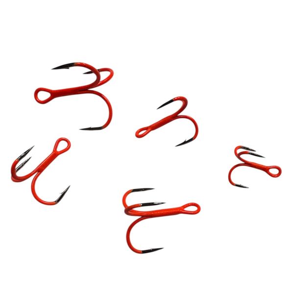 Трійник Fishing ROI Treble Hook T-4 UV Orange BC - Корея - 5 шт/уп