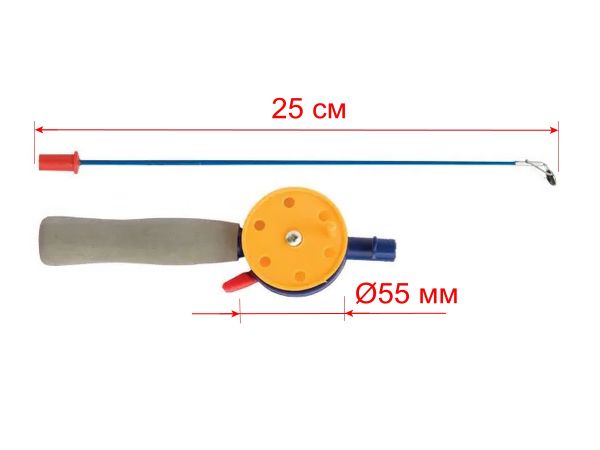 Вудка зимова Akara HFB-4F - Штекерна - З котушкою - З курком